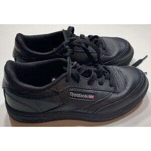 Reebok Classic Black Sneakers, Size 1
